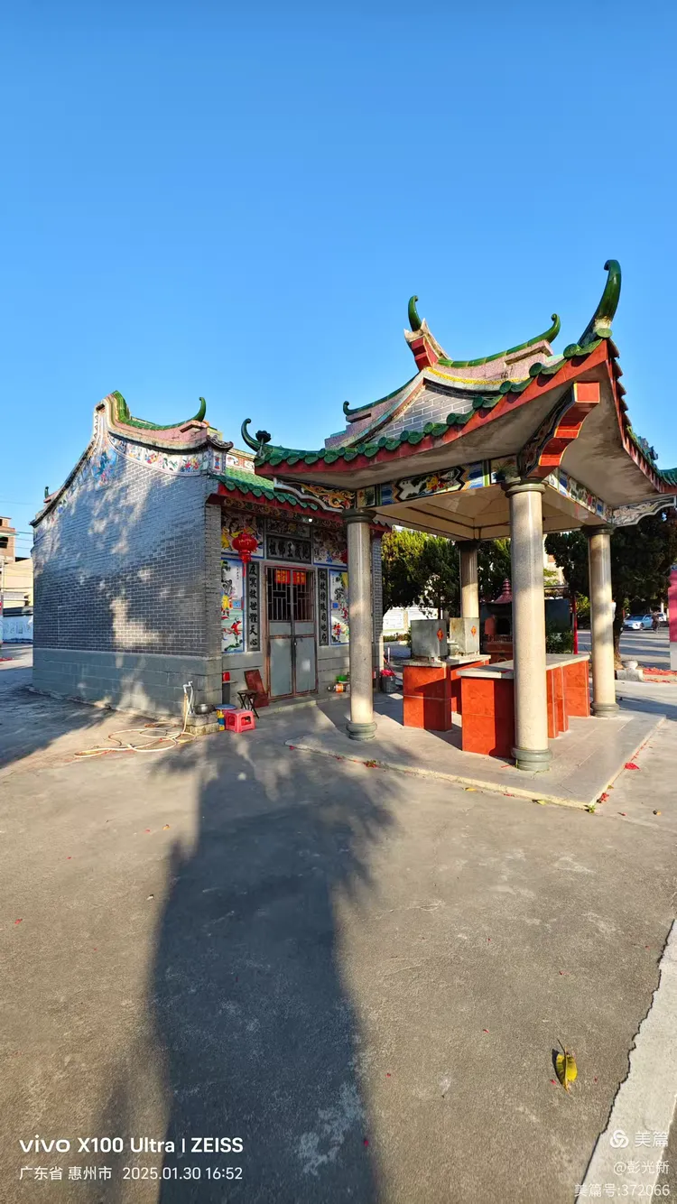 中国广东惠州惠东新农村芙蓉村蛇年初二风景